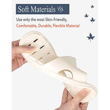 GuanZo Shower Slipper Quick Dry Non-Slip Indoor/Outdoor Use