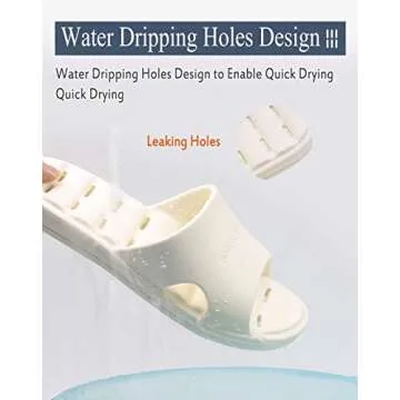 GuanZo Shower Slipper Quick Dry Non-Slip Indoor/Outdoor Use