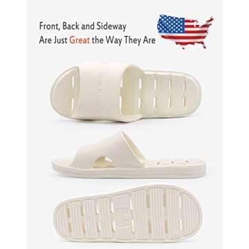 GuanZo Shower Slipper Quick Dry Non-Slip Indoor/Outdoor Use