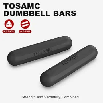 TOSAMC 3lbs Dumbbell Bars for Women Fitness Workouts