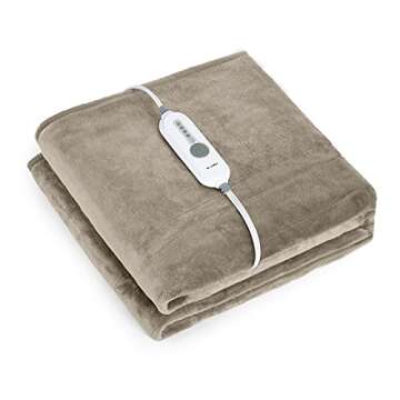 WOOMER Heated Throw Blanket with 5-Year Warranty and Comfort