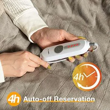 WOOMER Heated Throw Blanket with 5-Year Warranty and Comfort