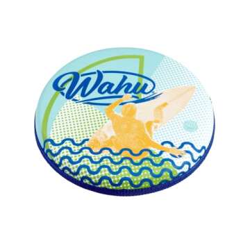 Wahu 100% Waterproof Aqua Soft Flying Disc Toy for Pool and Beach Play, 9.5" Throwing Disc Outdoor W...