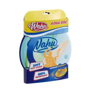 Wahu 100% Waterproof Aqua Soft Flying Disc Toy for Pool and Beach Play, 9.5" Throwing Disc Outdoor Water Frisbee, Surfer