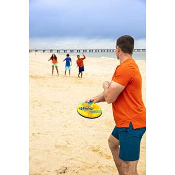 Wahu 100% Waterproof Aqua Soft Flying Disc Toy for Pool and Beach Play, 9.5" Throwing Disc Outdoor Water Frisbee, Surfer