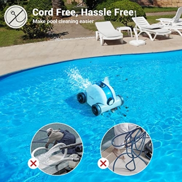 Cordless Robotic Pool Cleaner for Effortless Cleaning