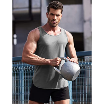 COOFANDY Men's Quick Dry Workout Tank Top for Fitness