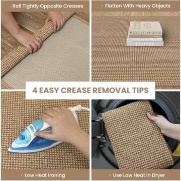 IOHOUZE Washable Runner Rug 2'x6' Non Slip Rubber Backed Runners for Hallways Entryway Runner Indoor...