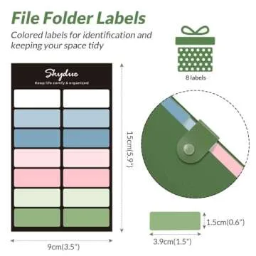 SKYDUE Expanding File Folder - 8 Pocket Organizer