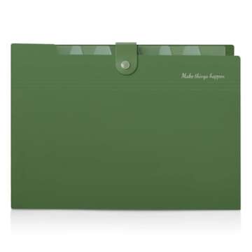 SKYDUE Expanding File Folder - 8 Pocket Organizer