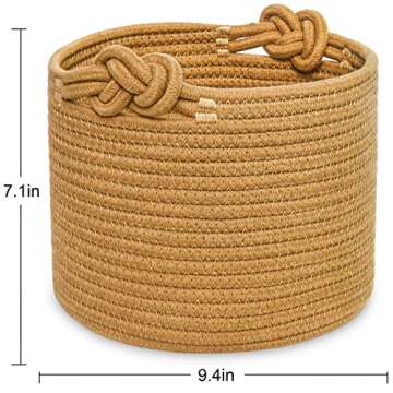 ABenkle Small Woven Rope Basket