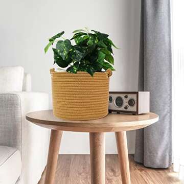 ABenkle Small Woven Rope Basket