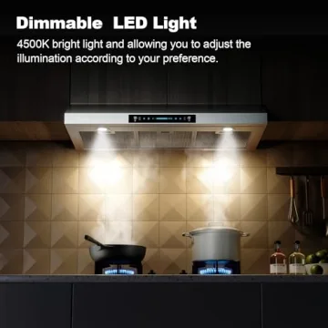 900-CFM Gesture Control Stainless Steel Range Hood