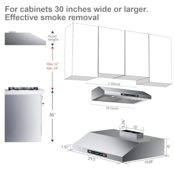 900-CFM Gesture Control Stainless Steel Range Hood
