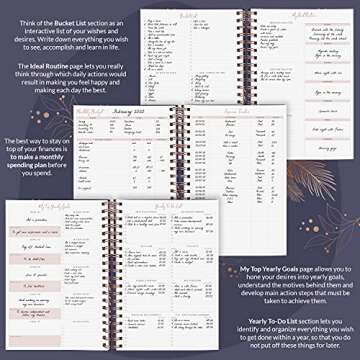 PLANBERRY Hourly Schedule Planner Premium – Undated Weekly Organizer with Time Slots & Monthly Budget – Time Management, Goal Setting, to-Do List & Habit Tracker –6.9″x8.5″(Royal Blue)