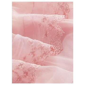 BEAUDRM Women's Y2K Solid Tiered Layer Skirt High Waist Contrast Mesh Lace Tie Bow Front Loose Mini Skirt Cake Skirt Pink Small