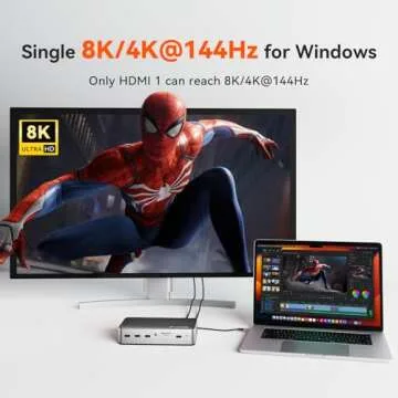 TobenONE Docking Station 3 Monitors USB-C with Charger