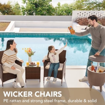 Stylish Devoko Patio Porch Furniture Set for Outdoor Comfort