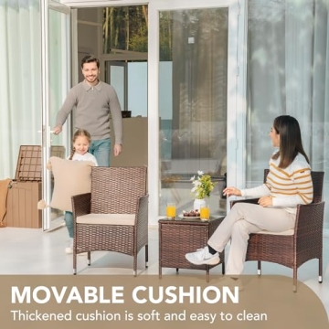 Stylish Devoko Patio Porch Furniture Set for Outdoor Comfort