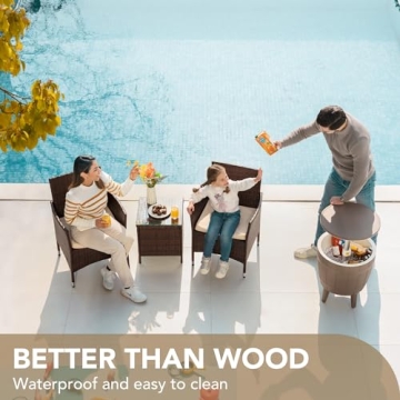 Stylish Devoko Patio Porch Furniture Set for Outdoor Comfort