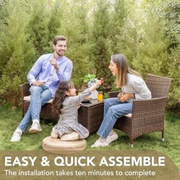 Stylish Devoko Patio Porch Furniture Set for Outdoor Comfort