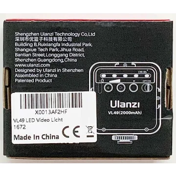 ULANZI VL49 LED Video Light for Vloggers and Creators