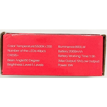 ULANZI VL49 LED Video Light for Vloggers and Creators