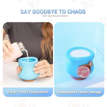 4Johor Food Grade Silicone Plug and Stand Made for Toppl Dog Treat Toy Size S, 2Pack, Toys are Not Included.