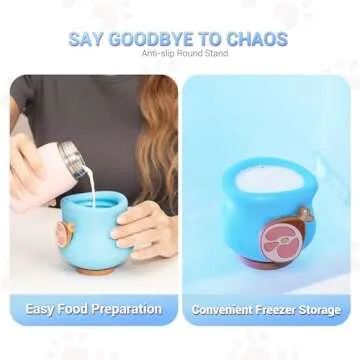 4Johor Food Grade Silicone Plug and Stand Made for Toppl Dog Treat Toy Size S, 2Pack, Toys are Not Included.