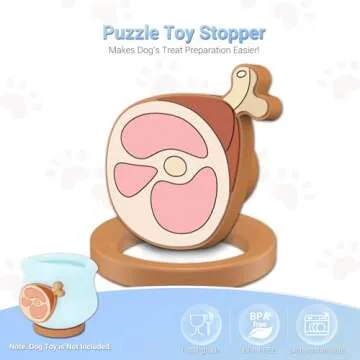 4Johor Food Grade Silicone Plug and Stand Made for Toppl Dog Treat Toy Size S, 2Pack, Toys are Not Included.