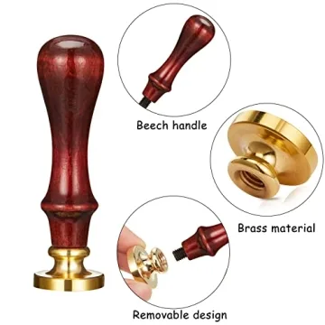 216 Pieces Christmas Wax Seal Stamp Kit for Unique Crafts