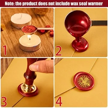 216 Pieces Christmas Wax Seal Stamp Kit for Unique Crafts