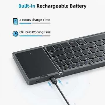 OMOTON Foldable Bluetooth Keyboard with Touchpad