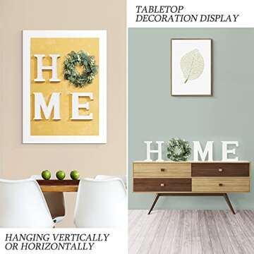 Decorative Wood Home Sign with Wreath for All Seasons