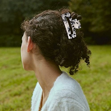 Magicsky Hair Claw Clips Elegant Tortoise Shell Design