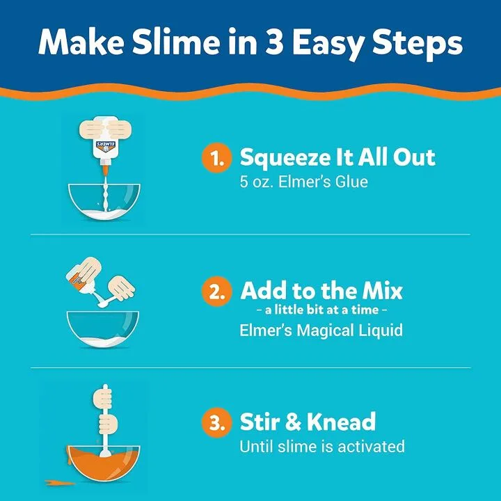 Elmer's Celebration Slime Kit, Slime Supplies 10 Count