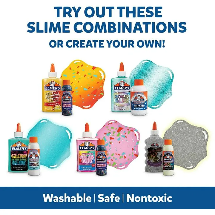 Elmer's Celebration Slime Kit, Slime Supplies 10 Count