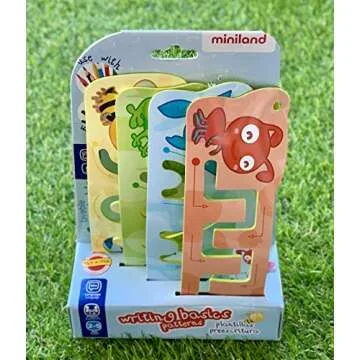 Miniland Educational - Pre-Writing Basic Patterns Stencils