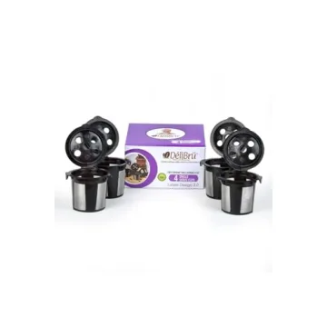 DeliBru Reusable K Cups for K-Supreme Coffee Filter Pods Refillable