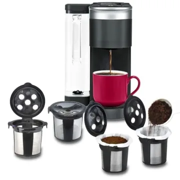 DeliBru Reusable K Cups for K-Supreme Coffee Filter Pods Refillable