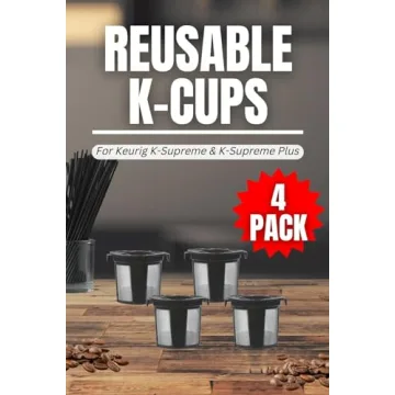DeliBru Reusable K Cups for K-Supreme Coffee Filter Pods Refillable