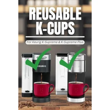 DeliBru Reusable K Cups for K-Supreme Coffee Filter Pods Refillable