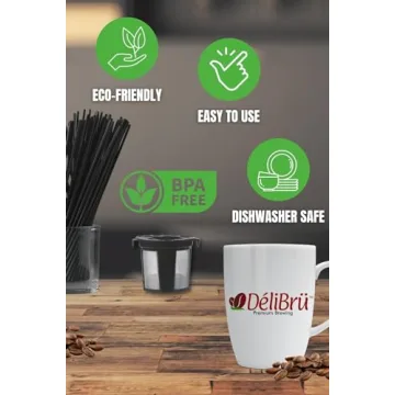 DeliBru Reusable K Cups for K-Supreme Coffee Filter Pods Refillable