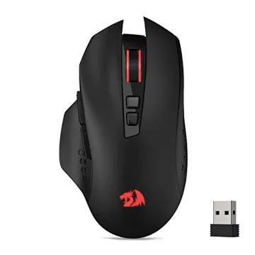 Redragon M656 Wireless Gaming Mouse - 4000 DPI, 7 Macro Buttons, Red LED