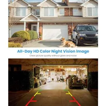 AUTO-VOX Wireless Backup Camera 5 Inch HD Monitor, Easy Install Stable Digital Signal Rear View Camera System, Dual Channel Color Night Vision Back Up Camera for Car SUV Pickup Truck Van - W7Pro