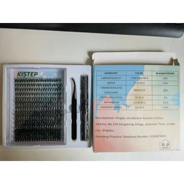 DIY Lash Extension Kit, 280Pcs Lash Clusters, Individual Eyelash Extensions Kit with Natural Look, 40D-0.07-D Curl 8-16 Mix Lash Lift Kit, Manga Lash Clusters Diy at Home