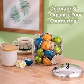 MOLFUJ Coffee Pod Holder for Nespresso and K-Cup Storage