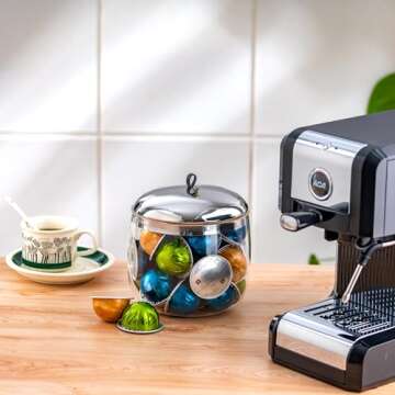 MOLFUJ Coffee Pod Holder for Nespresso and K-Cup Storage