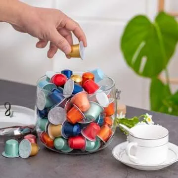 MOLFUJ Coffee Pod Holder for Nespresso and K-Cup Storage