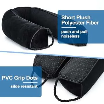 HomeProtect Under Door Draft Stopper 36 Inch Door Soundproofing Block Cold Air Wind/Breeze Noise Light, Weather Stripping Seal Sweep Improved Triangle Design More Fits 0 to 2" Gaps